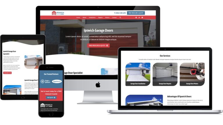 Garage Doors Child Theme - Mockup
